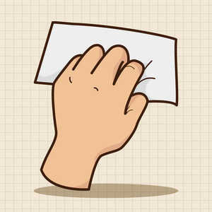 手中拿着纸主题元素矢量,eps 图标元素照片