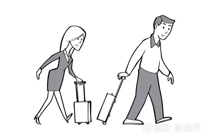 经营人和度假理念插画-正版商用图片0e3t55-摄图新视界