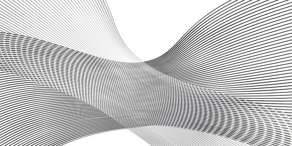 白色背景上的黑色线条.矢量图照片