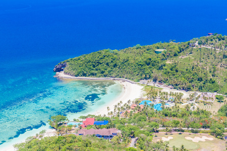 菲律宾长滩岛岛鸟瞰图