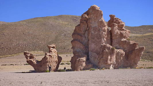 在高原的岩石。玻利维亚南美洲