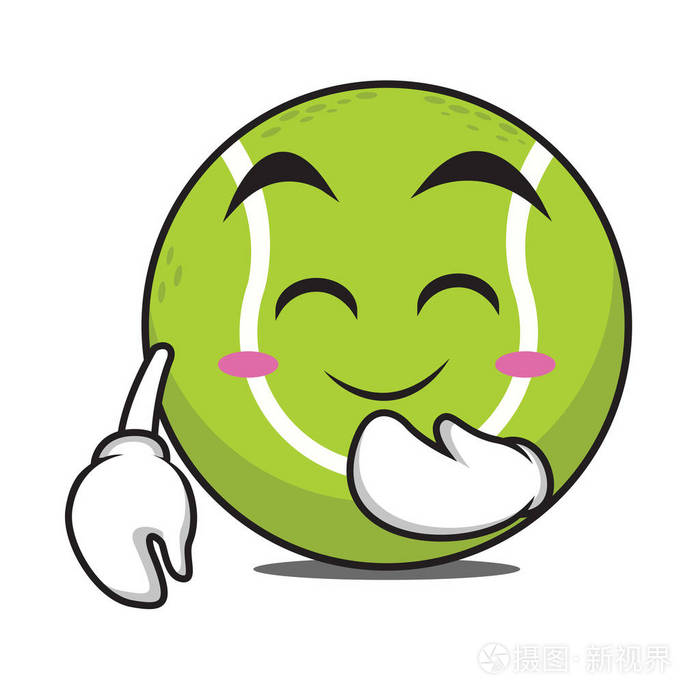 腮红网球球卡通人物