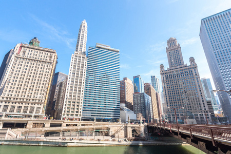 芝加哥市中心的视图
