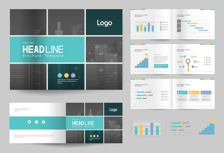企业宣传册设计模板和页面布局的公司简介 年度报告