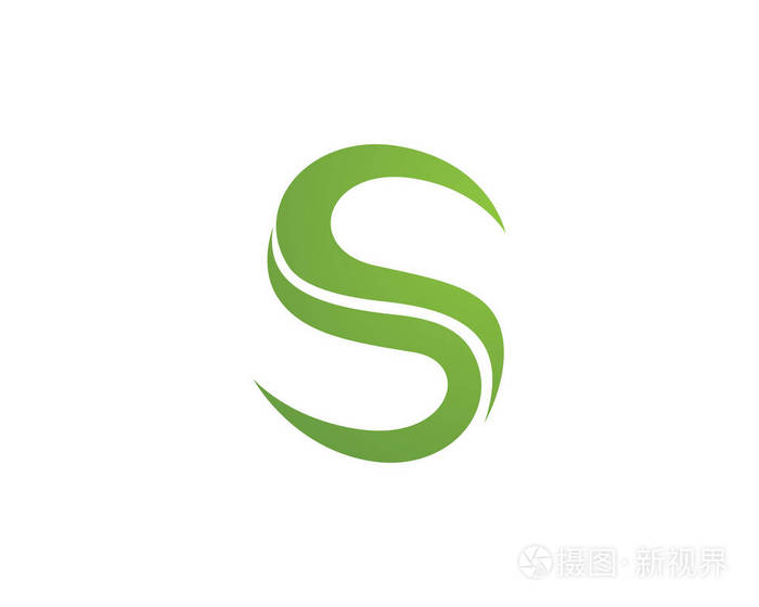商业企业字母s标志设计矢量