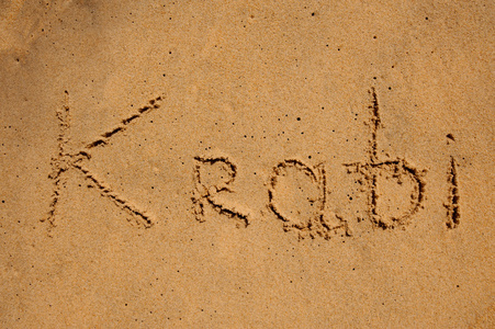 签名写在沙子上的迈阿密