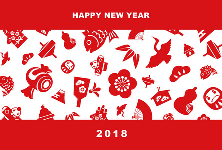 2018 新年卡图