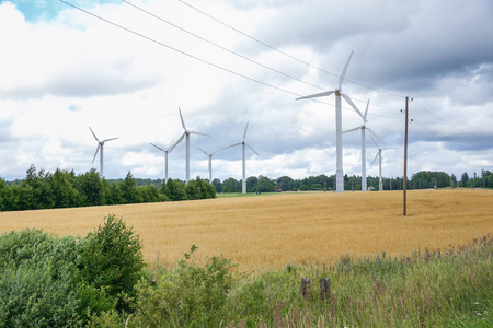 拉脱维亚的性质和风车涡轮