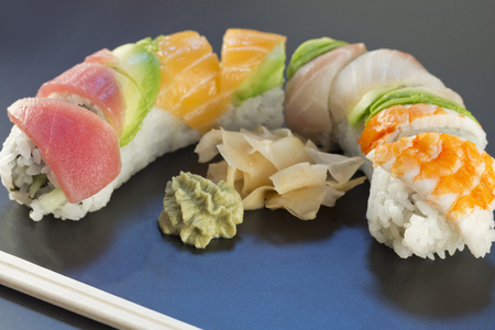 彩虹寿司照片
