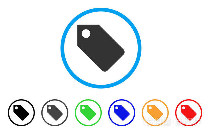 标记的圆形的图标