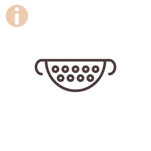 厨房漏勺图标照片