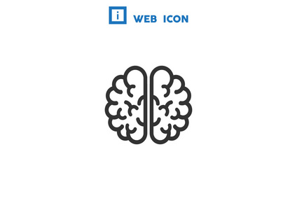 人类的大脑 web 图标