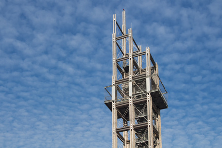详细的 Bahnorama 塔在维也纳，奥地利