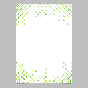 从绿色斜方形图案矢量设计演示文稿的抽象小册子模板
