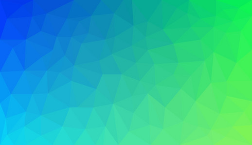 蓝绿渐变抽象多边形背景照片