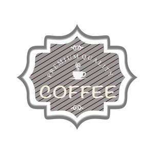 咖啡标志矢量图