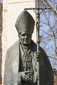 教皇约翰 Paul 纪念碑 Ii，克拉科夫波兰