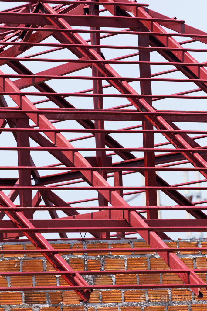 住宅建筑屋顶钢结构梁