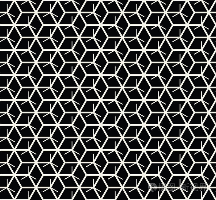 六角形几何线网格图案矢量背景