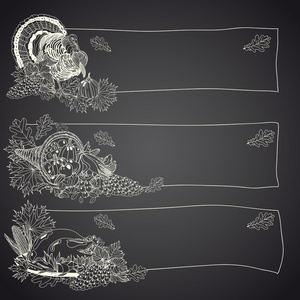 矢量手绘感恩节背景
