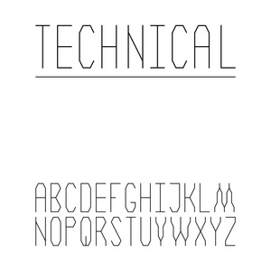 技术字体集