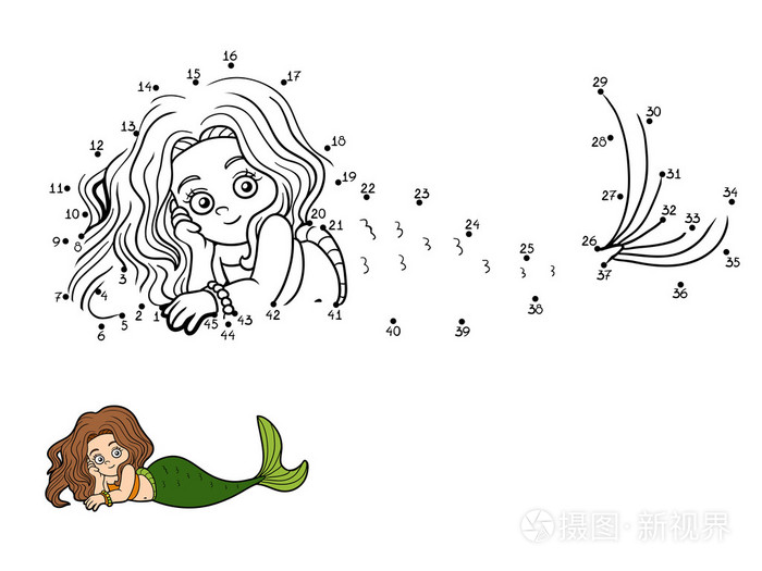 数字矢量游戏(美人鱼)