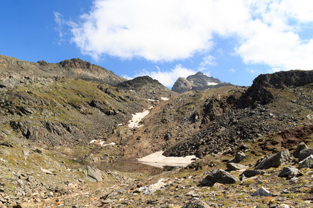 与 Weissspitze 在奥地利陶恩山阿尔卑斯山全景