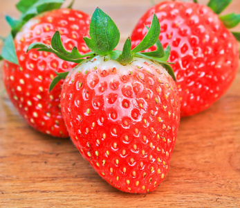 成熟的原料草莓