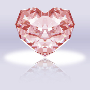 黄色心形钻石图片