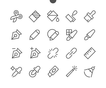 贝塞尔曲线描边图标图片