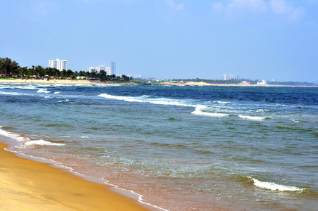 在泰米尔纳德邦的科瓦兰海滩图片