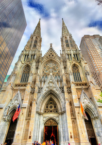 在纽约市曼哈顿的圣帕特里克大教堂