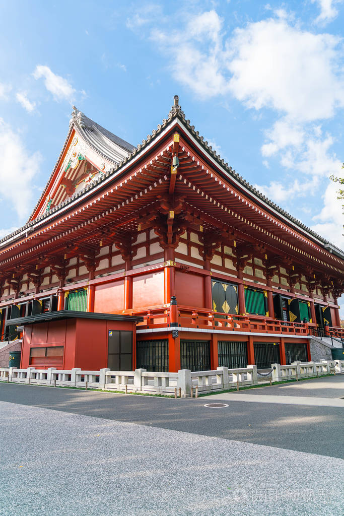 美丽的建筑 在周围浅草区的浅草寺照片 正版商用图片0e7q6c 摄图新视界