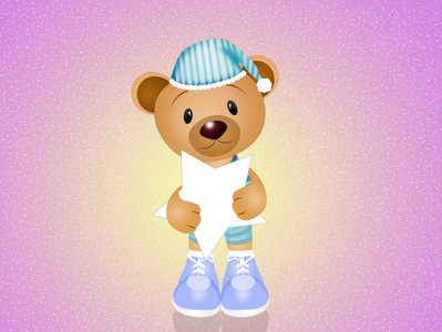 卡通晚安晚安摄影图