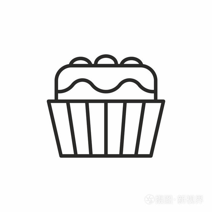 纸杯蛋糕矢量图标插画-正版商用图片0e7vrd-摄图新视界