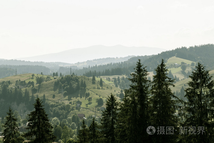 农村山风景