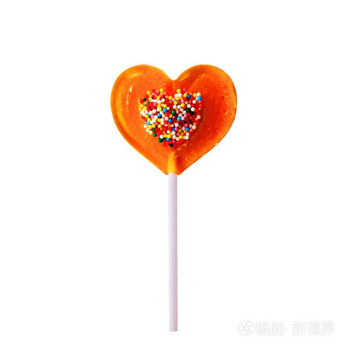 棒棒糖心形糖果洒