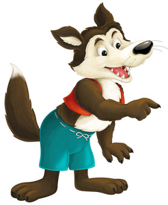 卡通童话故事大灰狼照片