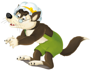 卡通童话故事大灰狼照片