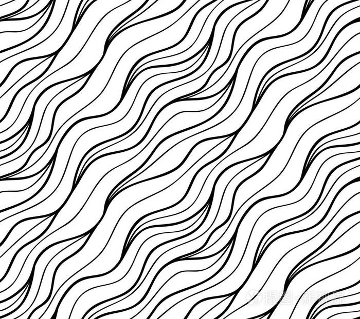 矢量花卉背景的画出的线条