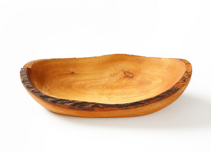 橄榄木手工制作自然边碗