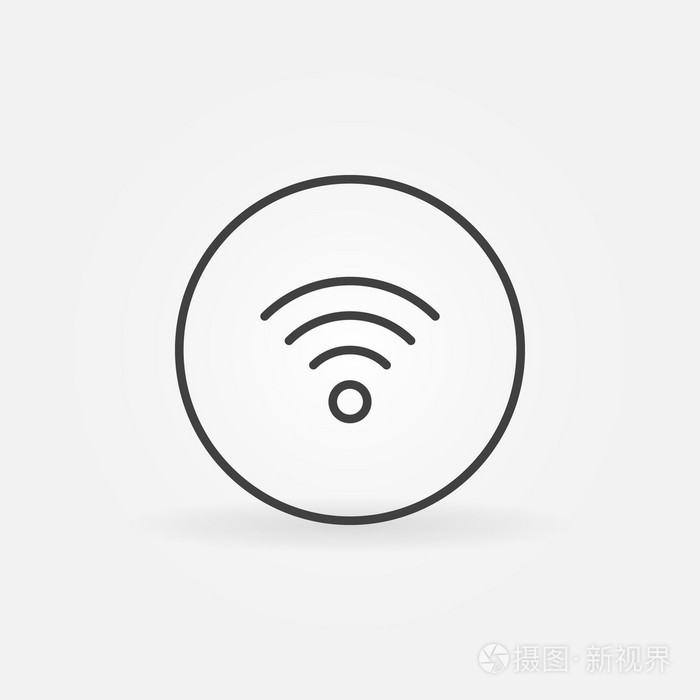 无线网络连接图标插画-正版商用图片0e8hqu-摄图新视界