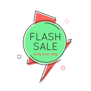 平面样式最小时尚泡沫状横幅,闪存的价格标签照片