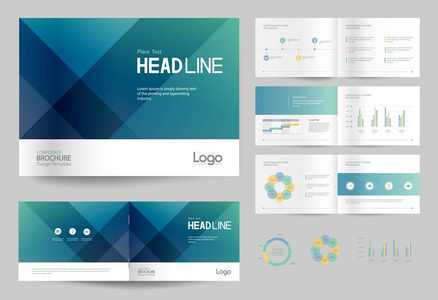 企业宣传册设计模板和页面布局的公司简介 年度报告