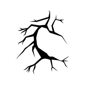 裂缝黑色剪影照片