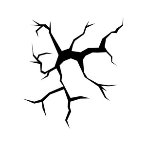 裂缝黑色剪影照片