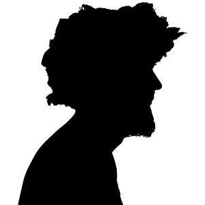 黑色的人影的野蛮人图片