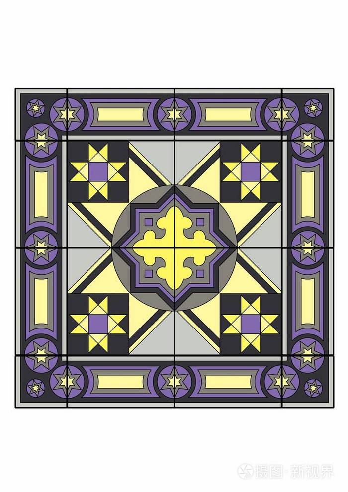 黄色和灰色的地毯插画-正版商用图片0e91tk-摄图新视界