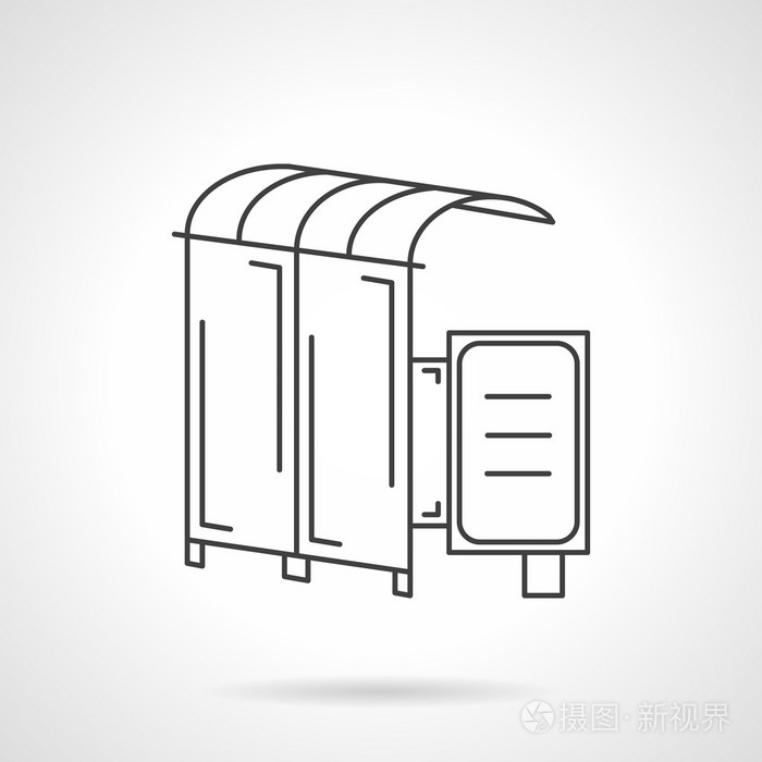 vector icon for bus station插画-正版商用图片0e93o5-摄图新视界