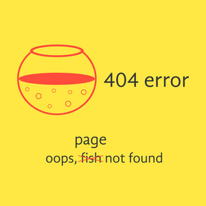与红色空水族馆的 404 错误